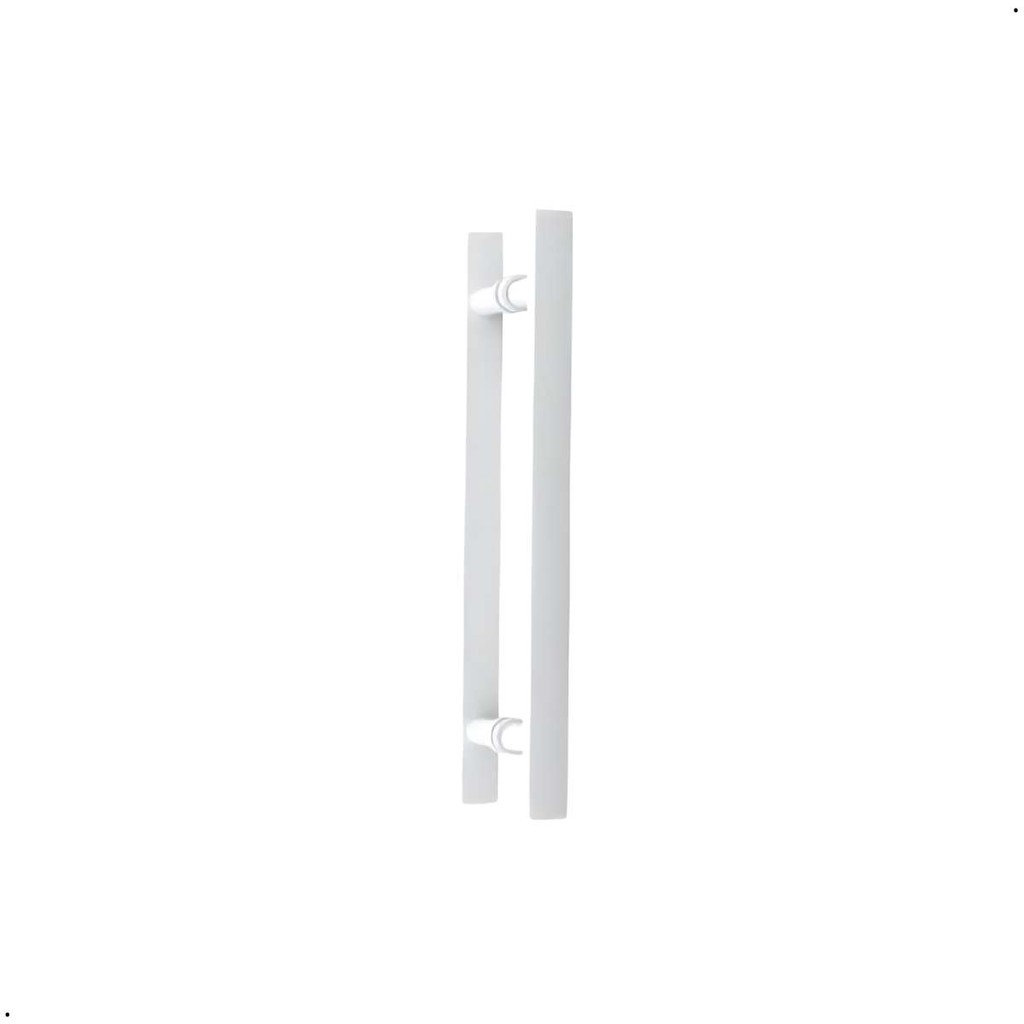 Puxador Para Portas Madeira / Vidro 40 Cm Alumínio Branco