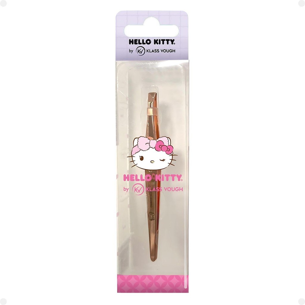Pinça Dourada Hello Kitty By Klass Vough Ponta Reta Twhk-01