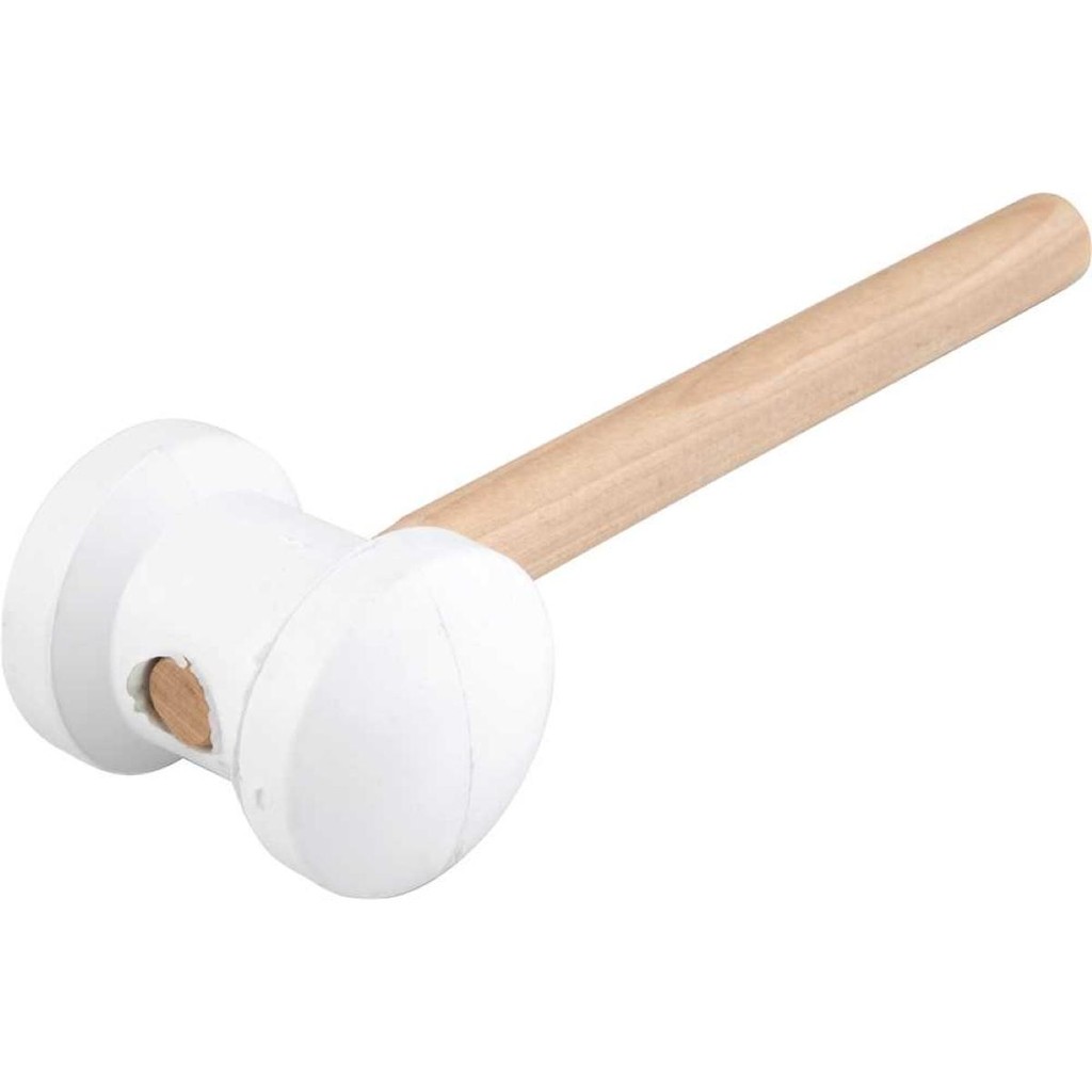 Martelo De Borracha 80mm Branco Nove54 em Oferta na Shopee