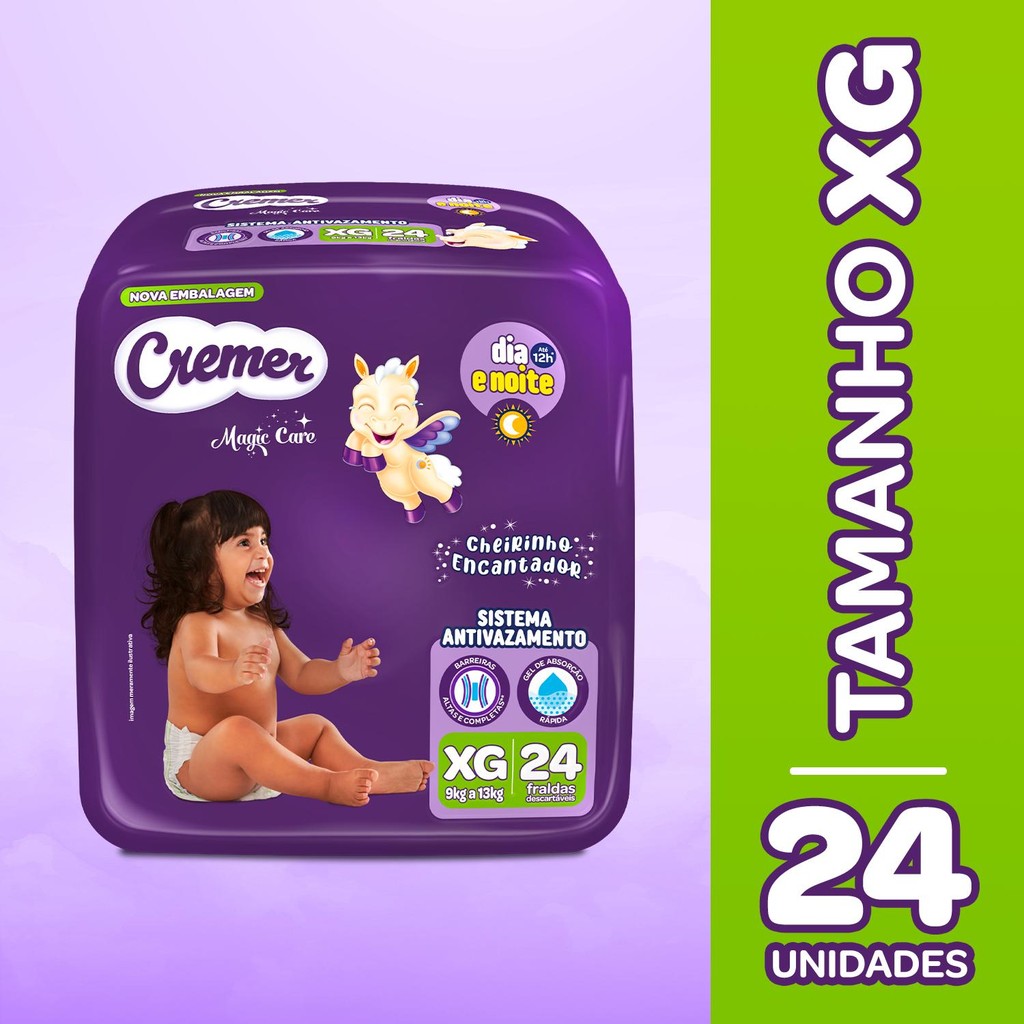 Fralda Cremer Econômica XG 24 Unidades em Oferta na Shopee