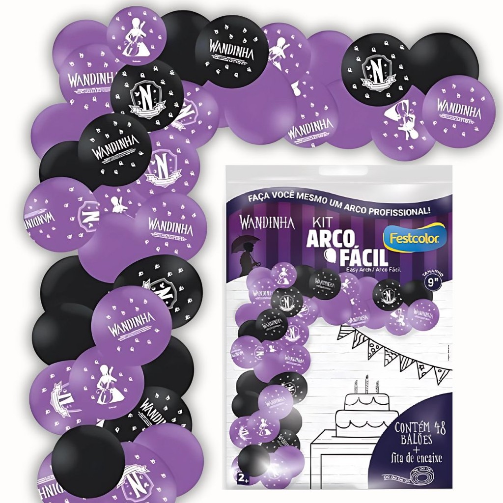 KIT ARCO FACIL DE BALOES WANDINHA  n°9 48 UN + 1 FITA ARCO  FESTCOLOR - Home & Living