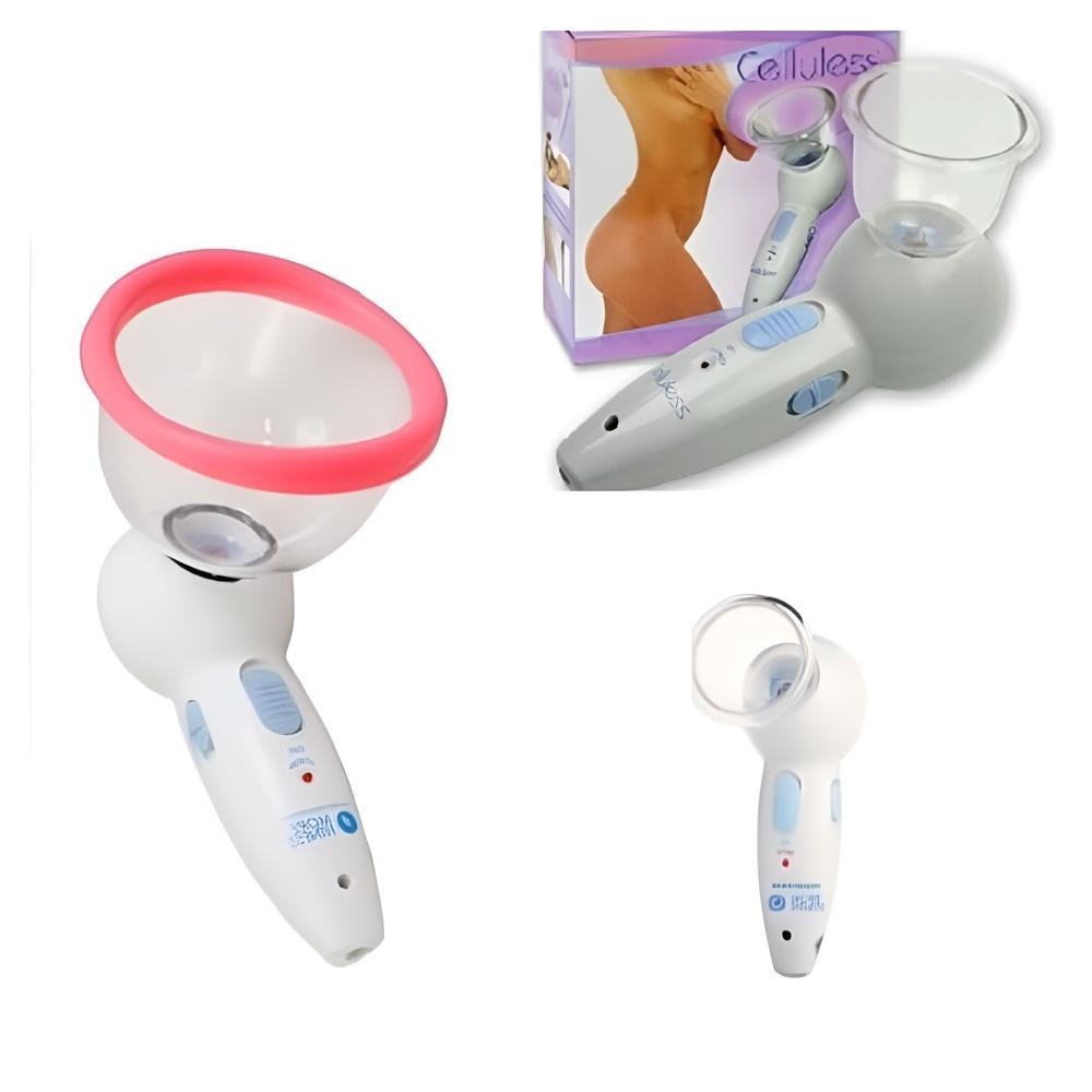 MASSAGEADOR APARELHO ANTI CELULITE DRENAGEM LINFÁTICA PORTATIL VENTOSA VACUO CELLULESS