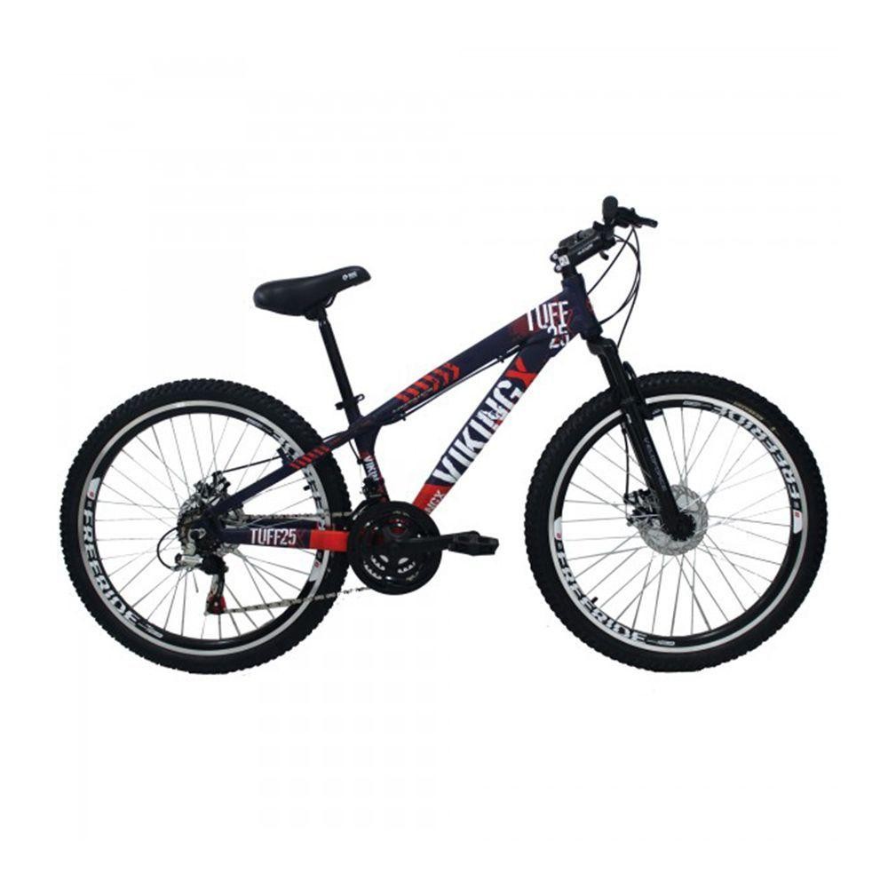 Bicicleta Viking X Tuff 25/30 Freeride Aro 26 Freio A Disco 21 Velocidades Cambios Shimano Roxo Laranja em Oferta na Shopee