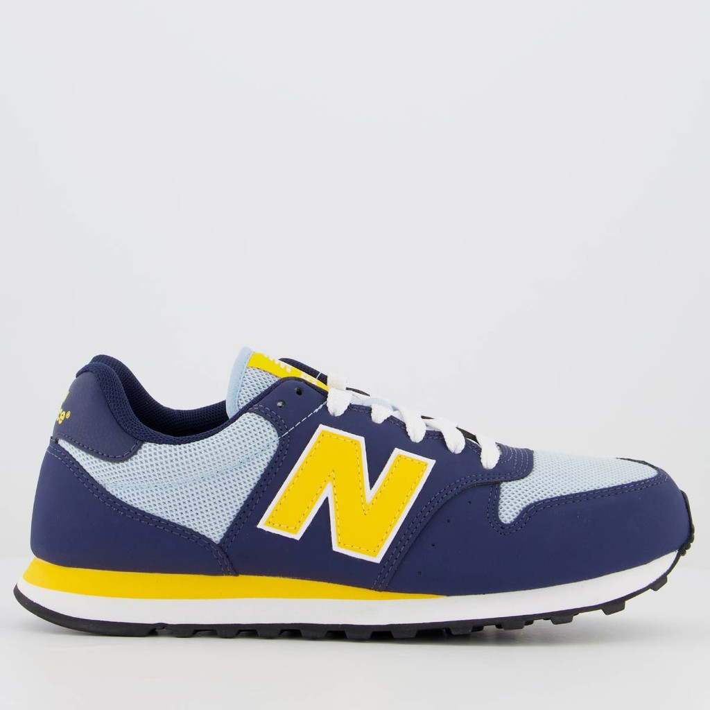 Tênis New Balance 500V2 Marinho e Amarelo - Men Shoes