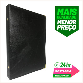 Pasta Para Hinos Hinário Coral Louvores Grupo Igreja Catálogo Promoção (N3 Preta Costurada) em Oferta na Shopee