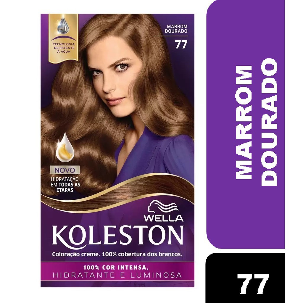 Tintura Koleston 77 Marrom dourado em Oferta na Shopee