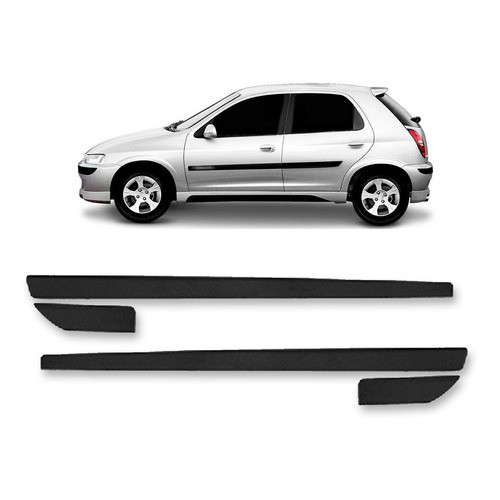 Jogo Friso Lateral Celta 4pts 2001 02 03 04 2005 4pcs Preto em Oferta na Shopee