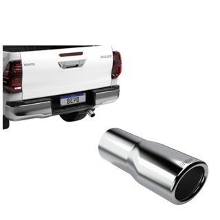 Ponteira Escapamento Hilux Cromada Oval 2.1/2 Polegadas em Oferta na Shopee