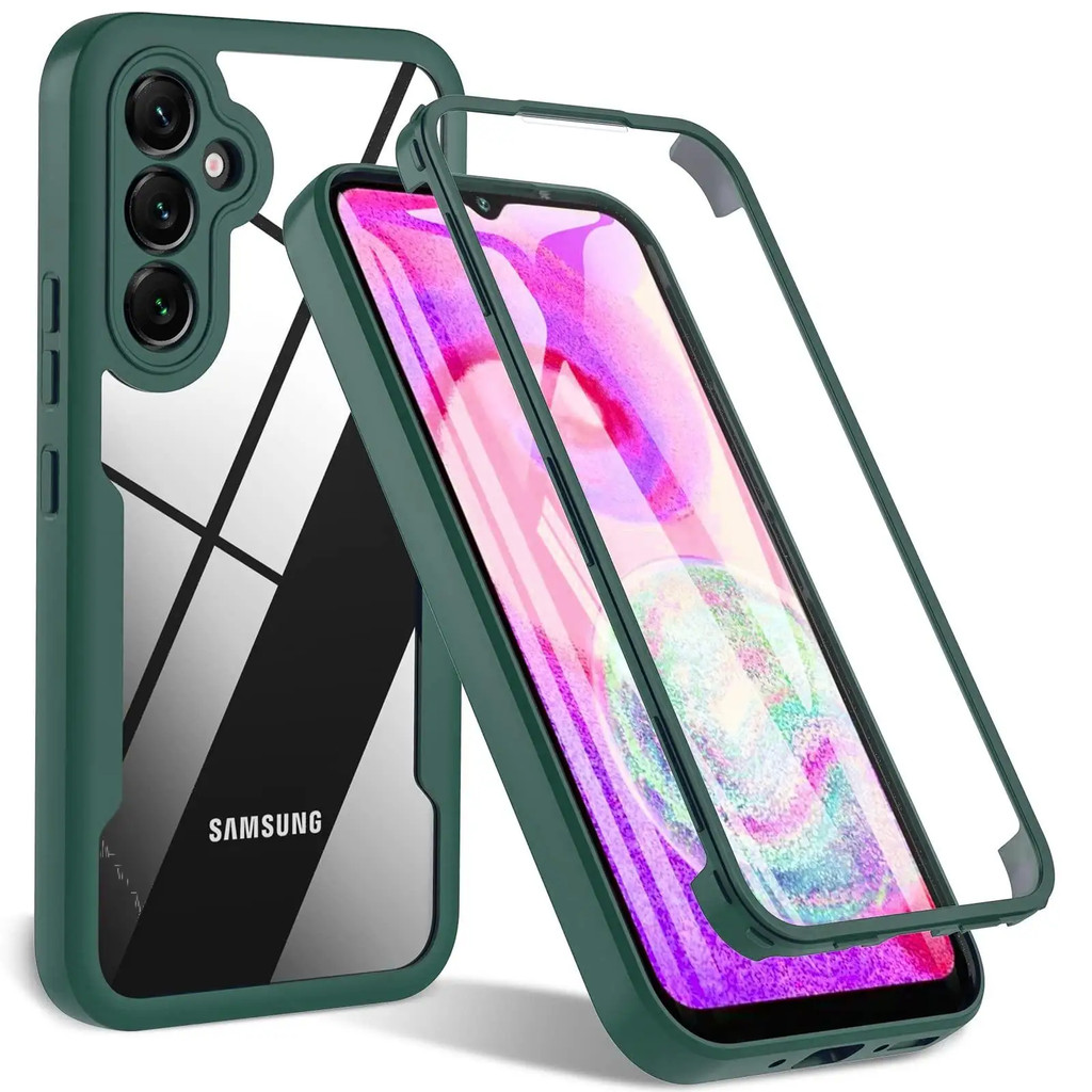 Para Samsung Galaxy A14 A54 A34 5G A05 A15 A25 S23 FE A24 A04S A53 A13 A23 A33 A32 A51 A72 A71 Capa Protetora 360 Caso D