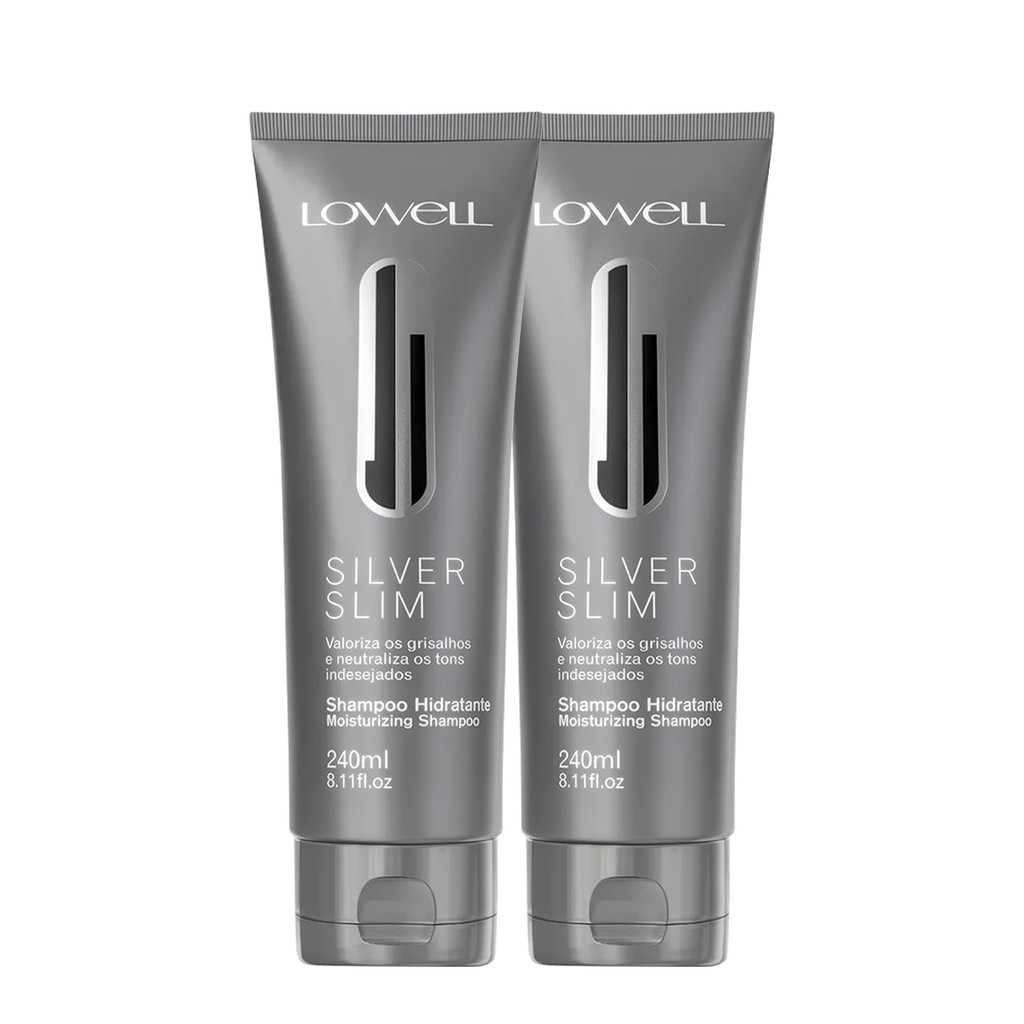 Kit Lowell Silver Hidratante Slim Shampoo (2 unidades)