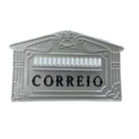 Caixa de correio porta carta grande de chumbar 30 cm