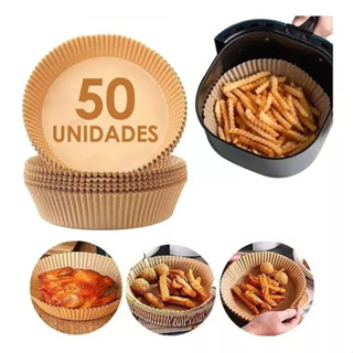 Forro De Papel Descartável Especial P/ Air Fryer Kit Com 50 em Oferta na Shopee