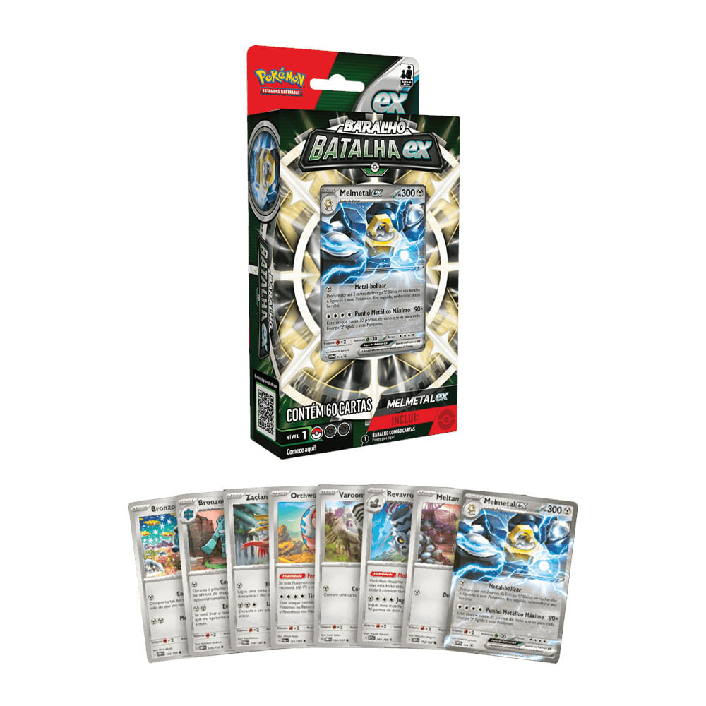Box de Cartas Pokémon - Melmetal - Batalha EX - Copag