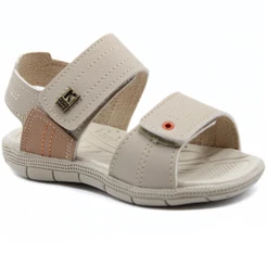 Sandália Infantil Klin Tic Tac Casual Baby - Bege Palha
