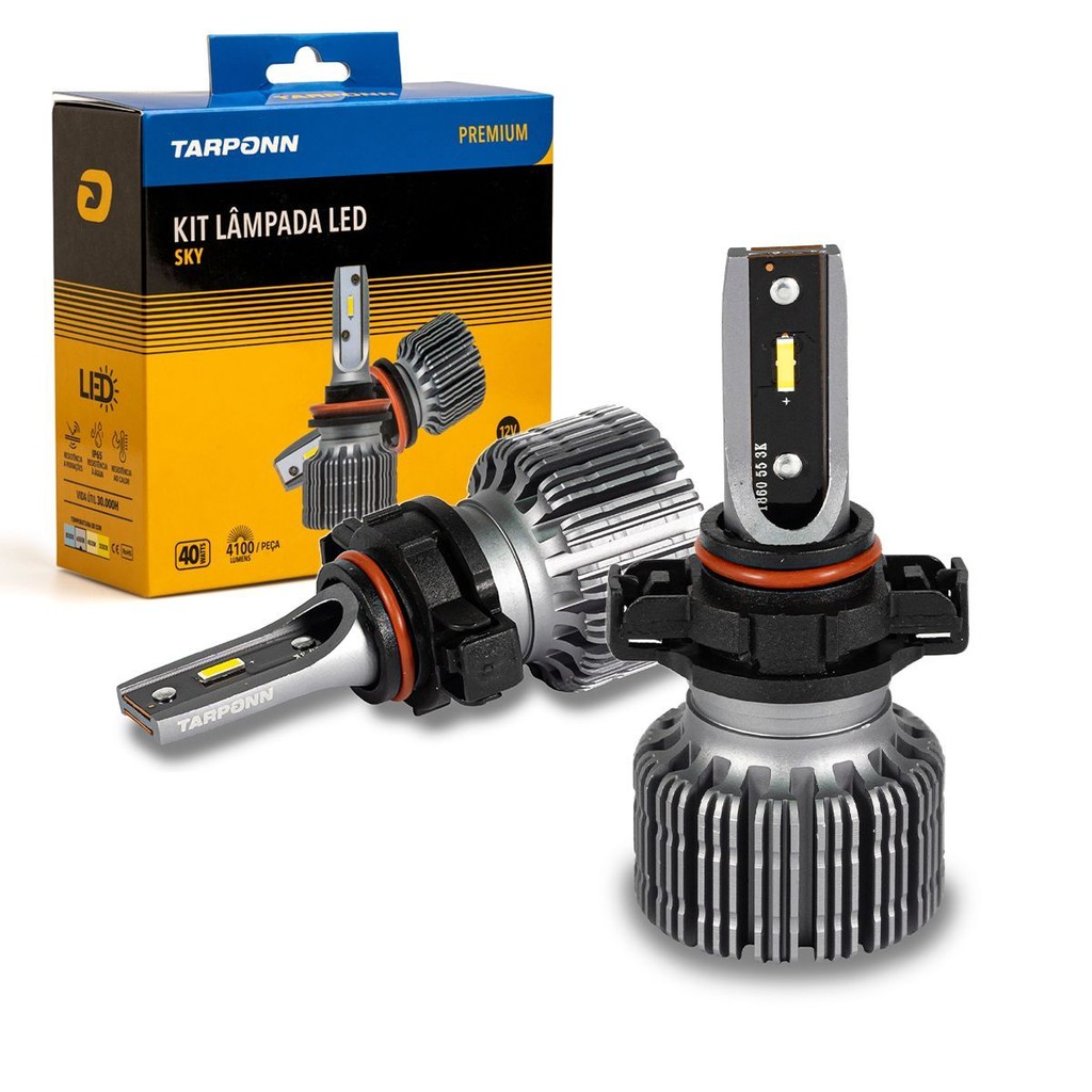 Kit Lampada Led Sky H16 40W 8200Lm 6000k Tarponn