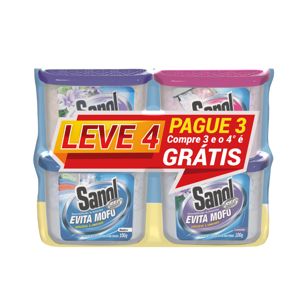 EVITA MOFO SEC LEVE 4 PAGUE 3 100G SANOL em Oferta na Shopee