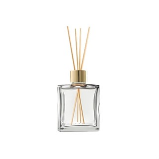Frasco De Vidro Cubo Difusor Com Tampa Difusora e Varetas - Dourada - 5,5x8cm - 100ml - 1 unidade - Rizzo em Oferta na Shopee