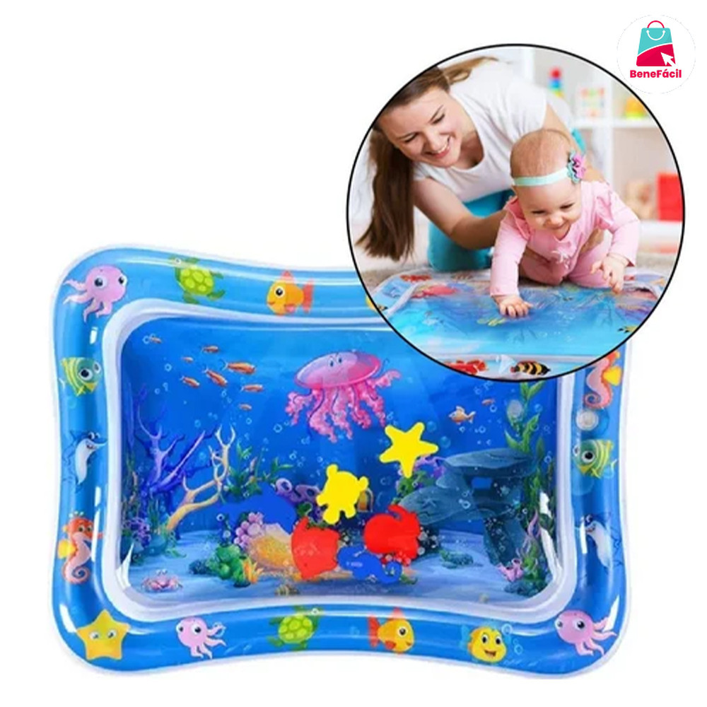 Tapete inflável colorido para piscina de bebê - Aprendizado e diversão em Oferta na Shopee