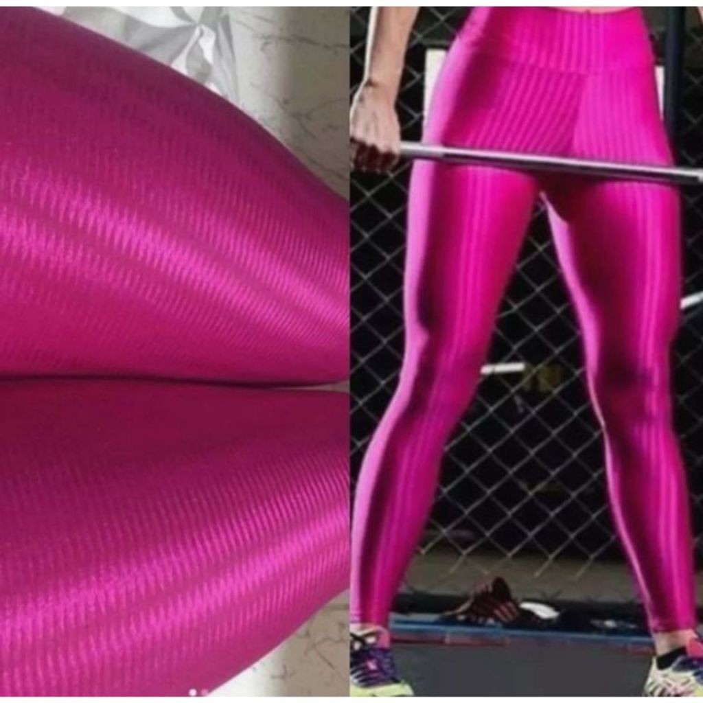 Calca Leg Fitness Academia 3d Suplex Modeladora Fitness Sports Cós Alto Zero Transparencia