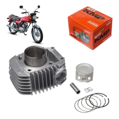 Kit Cilindro Kmp Honda Cg 125 1983 1984 1985 1986 1987 1988 Motor Moto