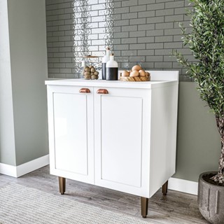 Balcão para Cozinha 2 Portas 80 Cm Pérola Yescasa Branco em Oferta na Shopee