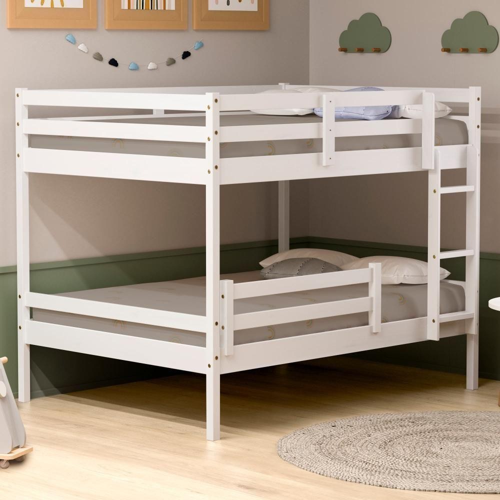 Beliche Casal Slim Grade Proteção Madeira Branco em Oferta na Shopee