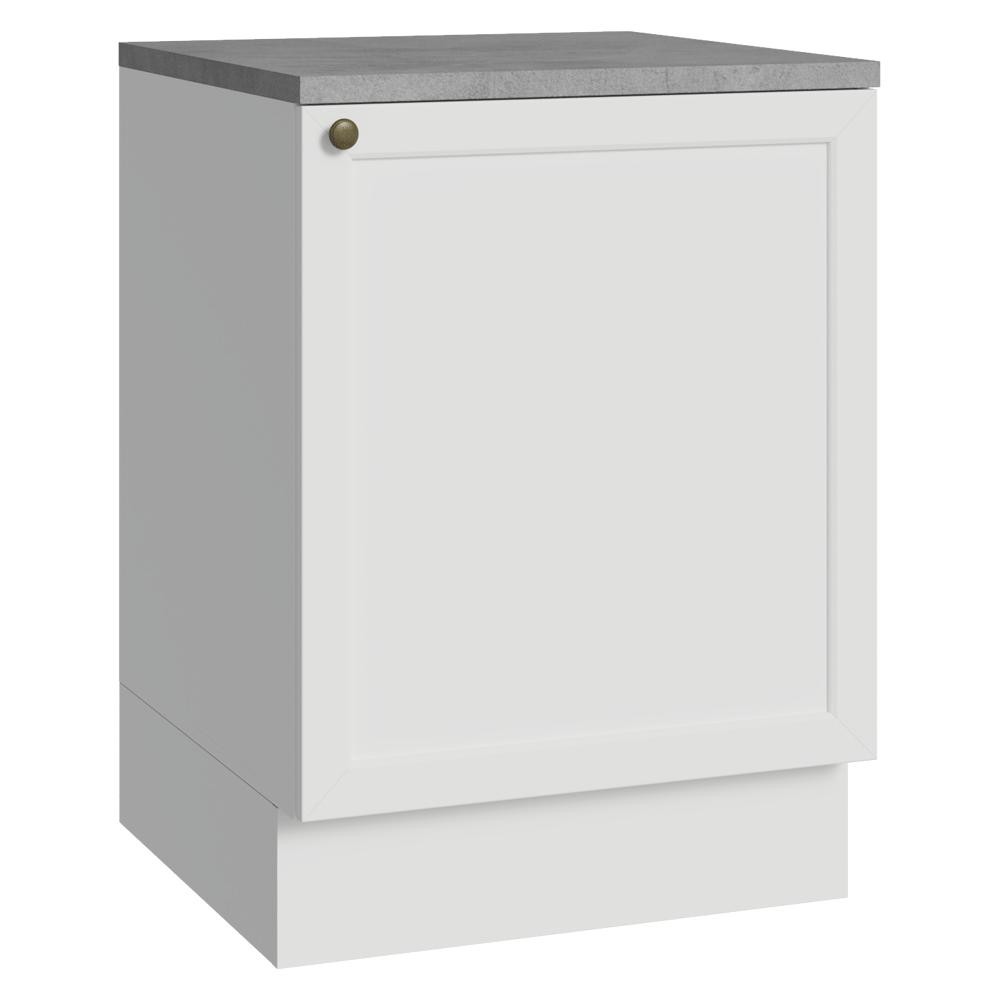 Balcão de Cozinha 60 cm 1 Porta Branco Vik Madesa em Oferta na Shopee