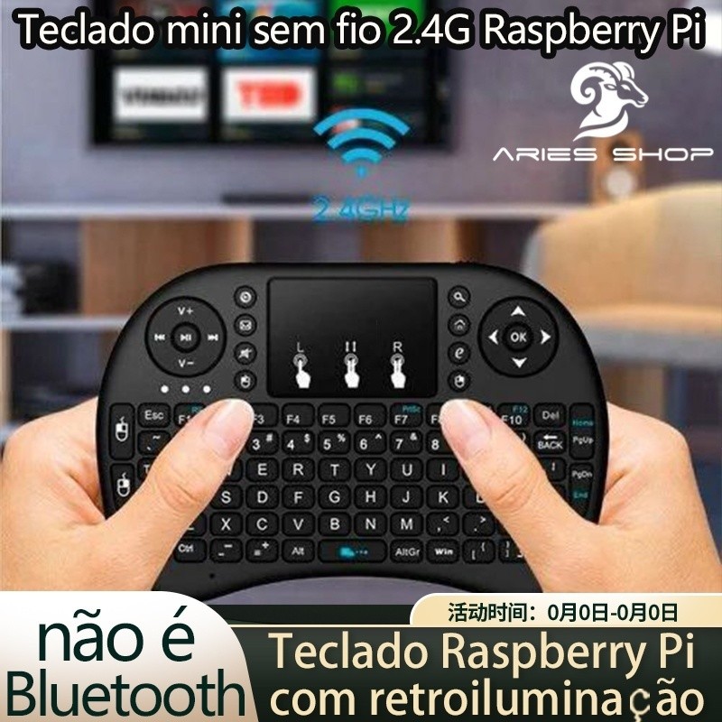 Mini Teclado sem fio receptor USB 2.4Ghz com Touchpad KP-2048 LION SHOP