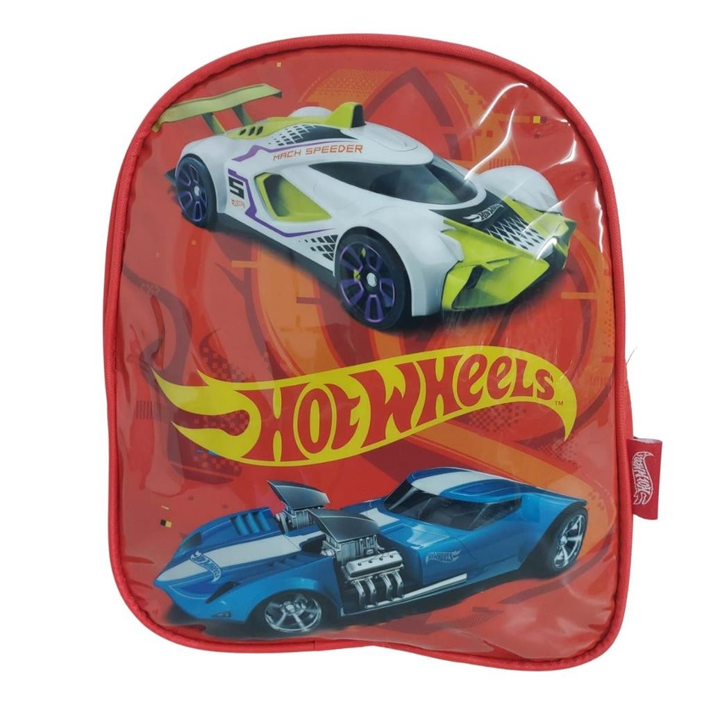 Mochila Costas Infantil Menino HotWheels Luxcel Vermelho