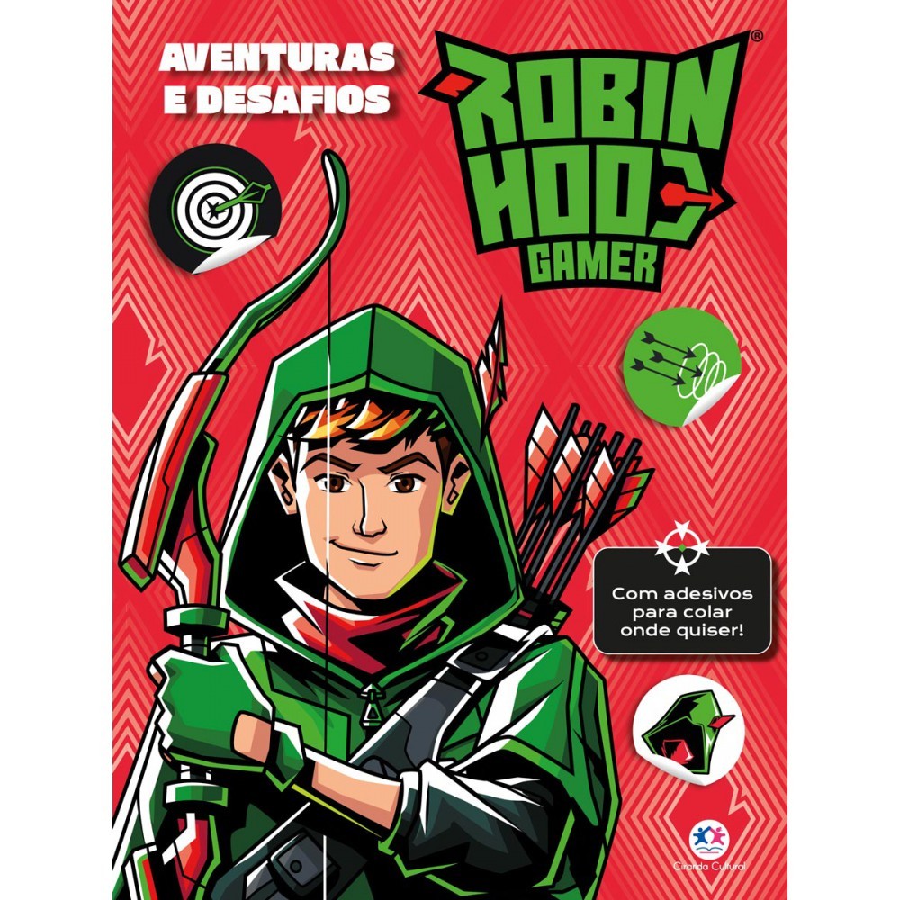 Livro Adesivos Robin Hood Gamer - Aventuras e desafios em Oferta na Shopee