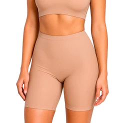 Bermuda Modeladora Cintura Alta Power Slim Dilady Zero Barriga Poliamida Feminina