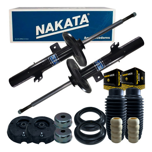 Par Amortecedor Dianteiro Original Nakata + Kit Axios C3 Manual 2013 2014 2015 2016 2017 2018 2019 2020