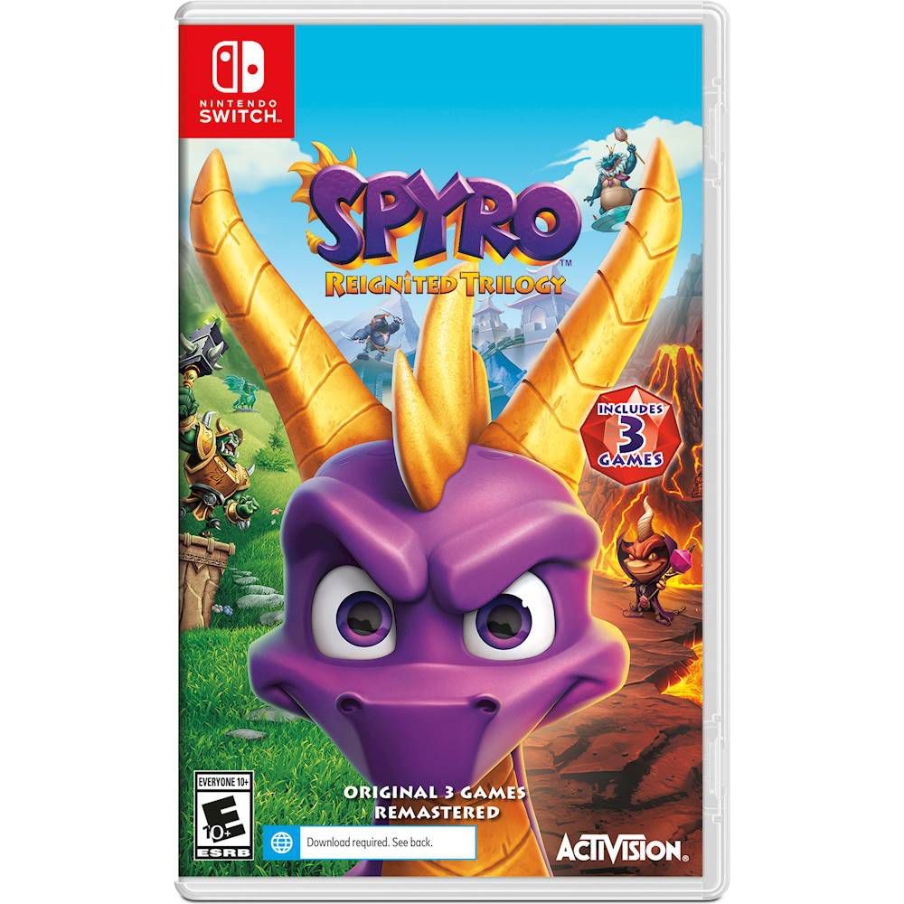 Jogo Spyro Reignited Trilogy - Nintendo Switch Mídia Física