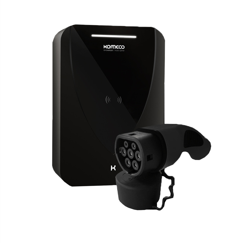 Carregador Elétrico Wallbox Komeco Koev 7Kw 220V 32a Wifi App RFID