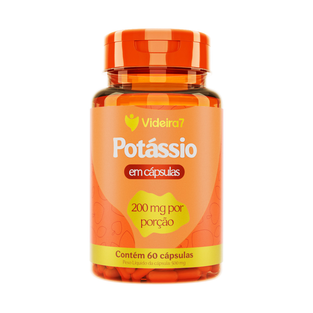 Potássio – 60 Cápsulas | Videira7 em Oferta na Shopee