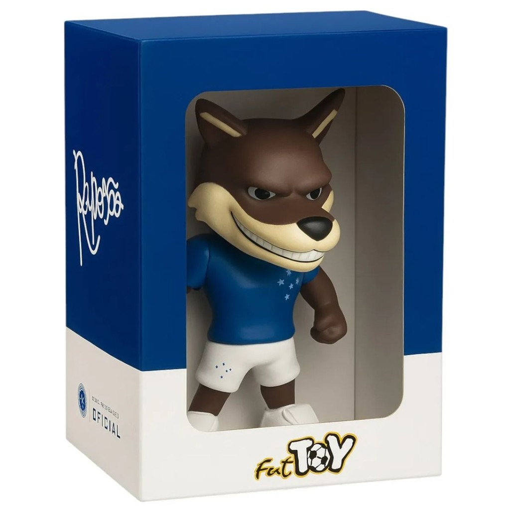 Figura Mascote Futebol Raposa Cruzeiro - Polo Art