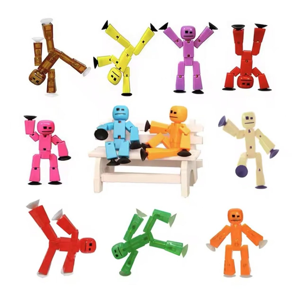 Brinquedo Robô Sugador Stickman Para Crianças De Bricolage Filme De Animação StikBot Toys em Oferta na Shopee