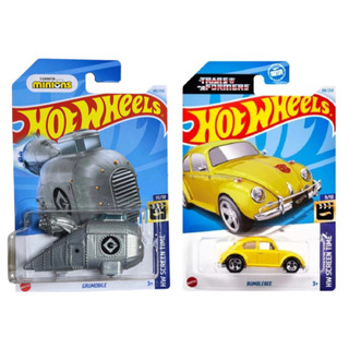 Hot Wheels Temáticos - Grumobile - Minions-  Bumblebee- Transformers- Helicóptero- Hidroavião
