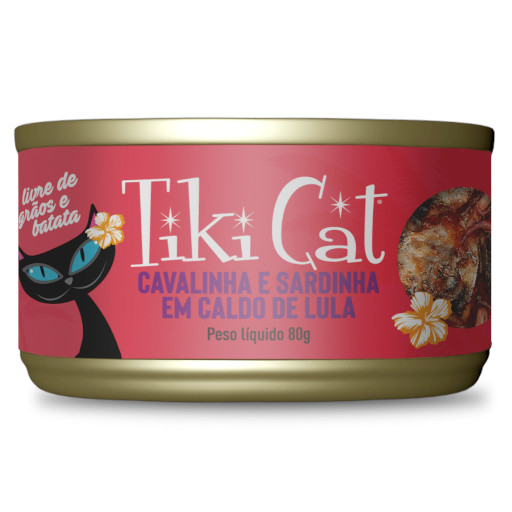 TIKI CAT GRILL CAVALINHA & SARDINHA 80G LT