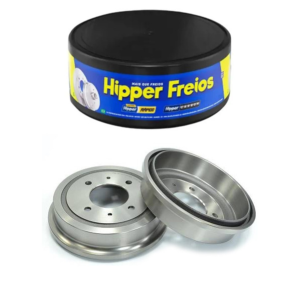 Par Tambor de Freio Traseiro FUSCA 1968 a 1997 Hipper Freios em Oferta na Shopee