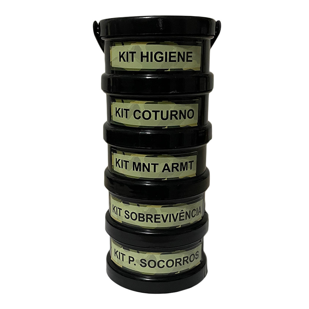 Kit Campo Básico Sobrevivência Torre 5 em 1
