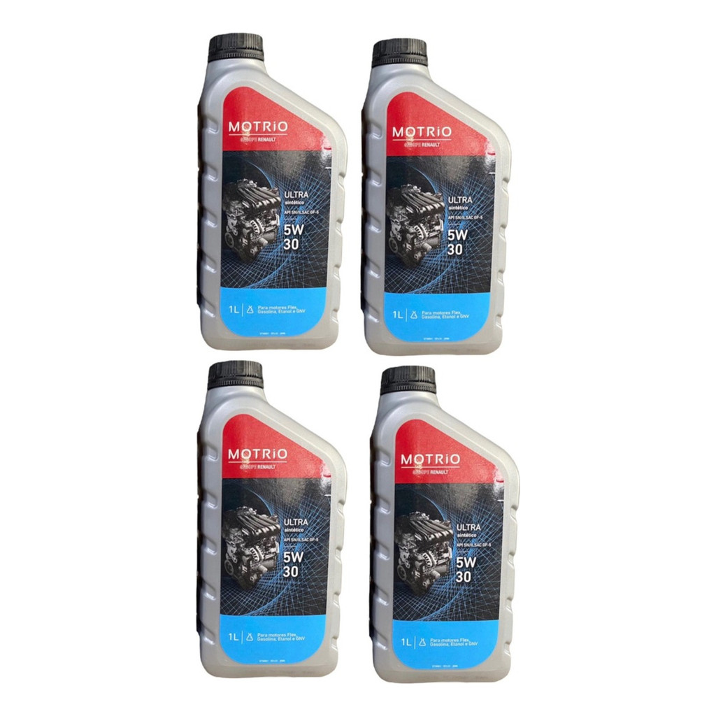 4 - Litros De Oleo 5w30 Motrio Original Renault