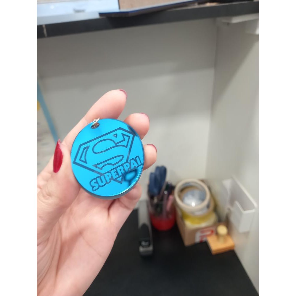 Kit de Chaveiro Personalizados 100% Acrílico Espelhado Medida 45x45mm — imagem 2 de 2