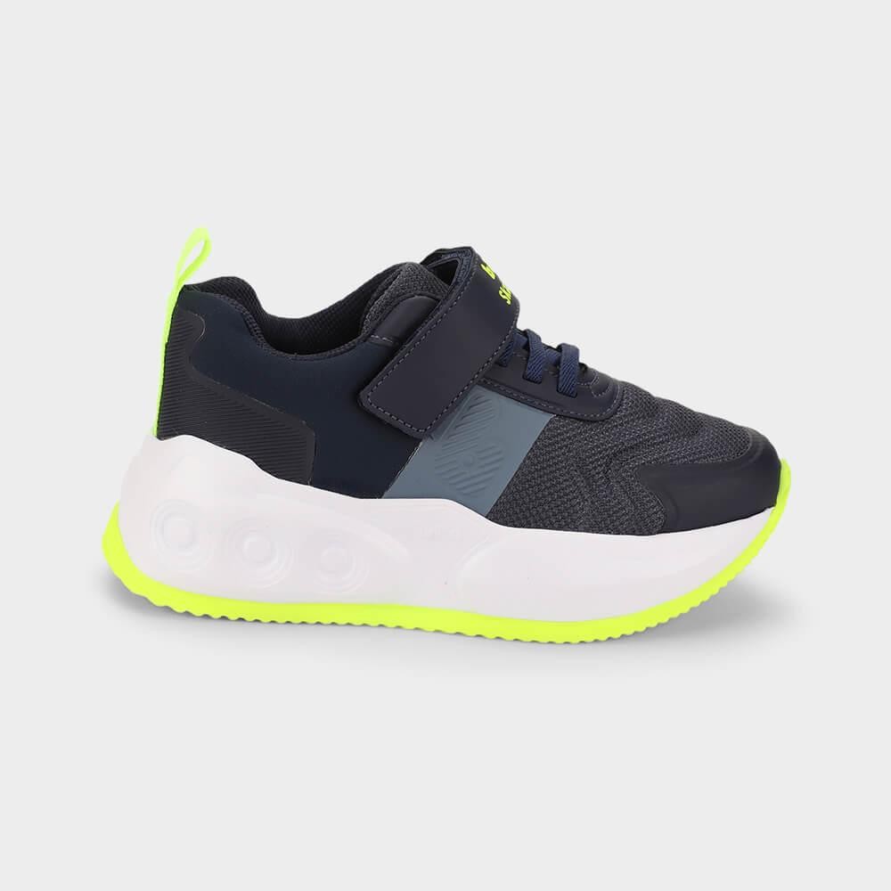 Tênis Infantil de Rodinhas Bibi Skatenis Marinho e Amarelo em Oferta na Shopee