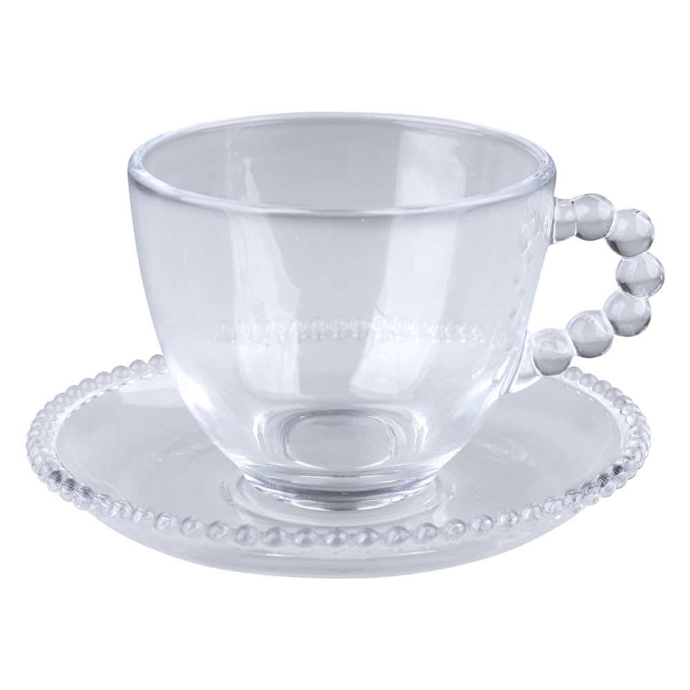 Xicara de Café de Vidro 200ml Petit CV244734 Cazza - Home & Living