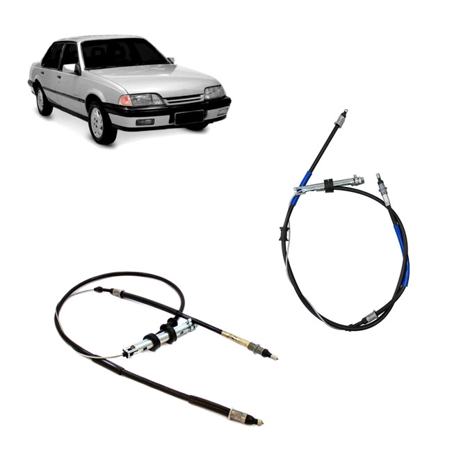 Kit Cabo de Freio Traseiro Monza para freio a Disco ano 1992 1993 1994 1995