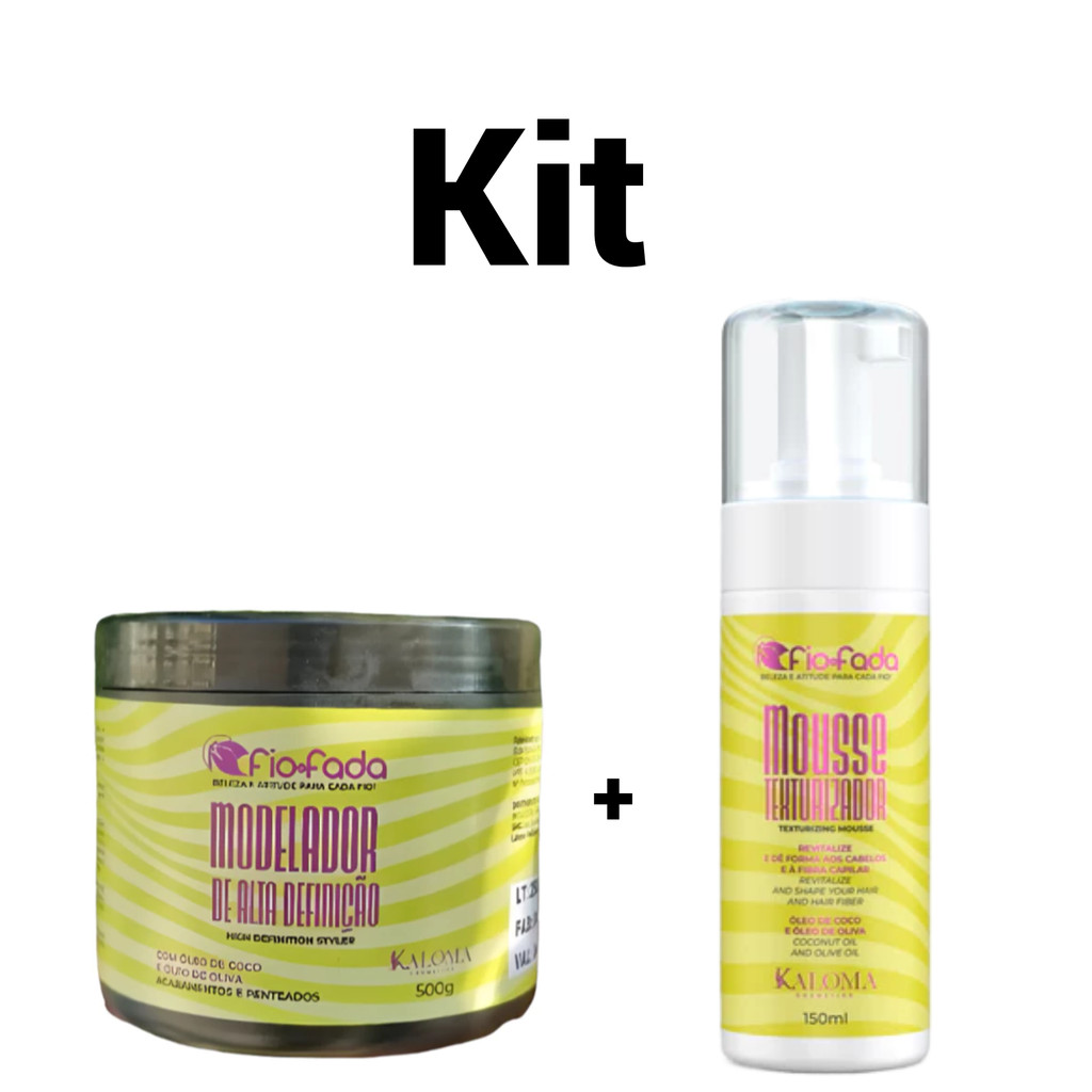 Pomada Modeladora 500g + Mousse Texturizador 150ml - Fio Fada