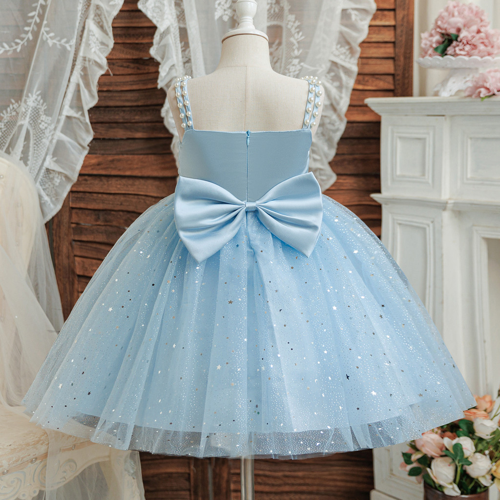 WFRV Crianças Menina Elegante Princesa Estilingue Renda Vestido De Festa De Aniversário 3-8 Celebração De Natal Espumant