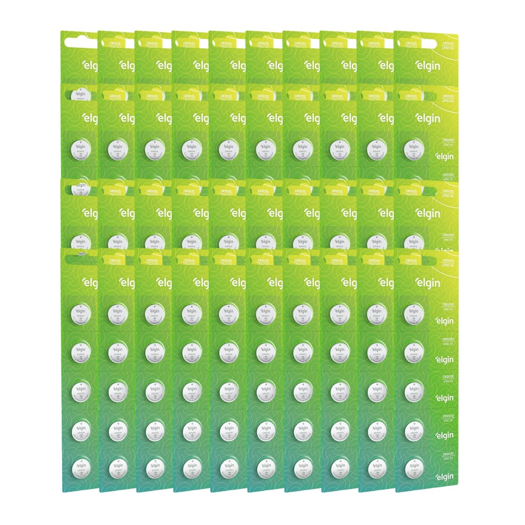 Kit 200 Baterias Pilhas Moeda Cr2032 3v 40 Cartela Elgin em Oferta na Shopee