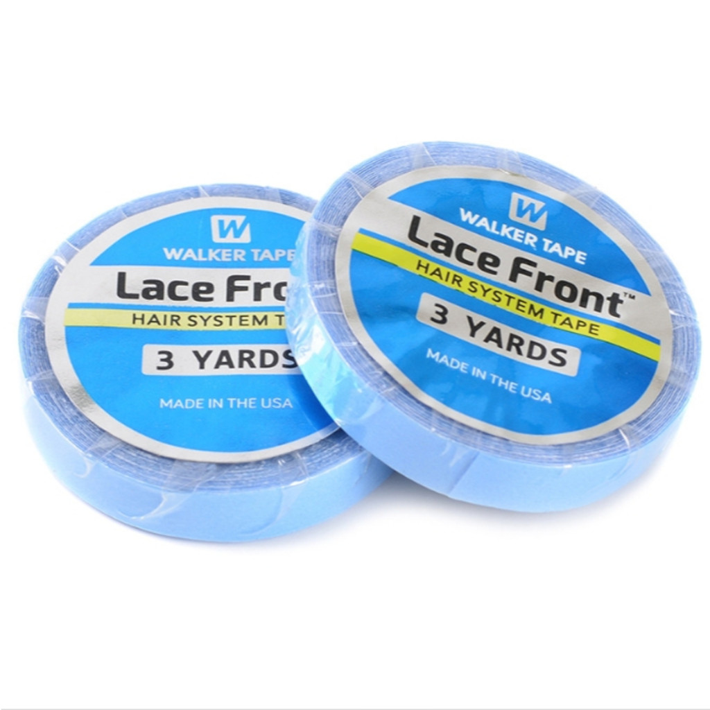 Fita Adesiva Walker Tape Prótese Mega Hair 3 Metros X 1.27cm Lace Front Azul - (Full lace, Silk top, Seda, Mono fine)